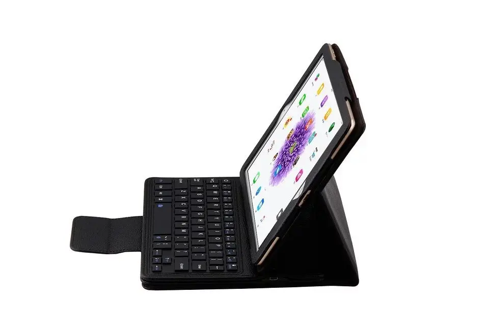 Для Apple iPad Pro 9.7 дюймов Планшеты Ultra Slim Беспроводной Bluetooth клавиатура чехол съемный с PU кожаный чехол подставка