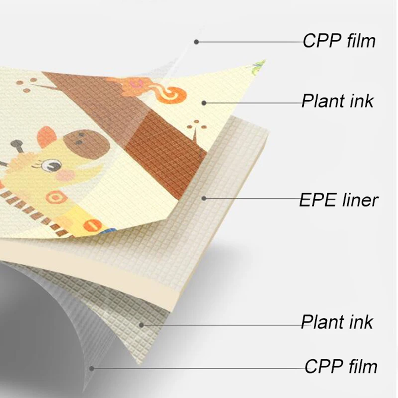 Детский коврик пазл детский игровой развивающий коврик игрушки ползающий детский коврик EPE Жираф Ростомер экологически чистые ковры игровой коврик