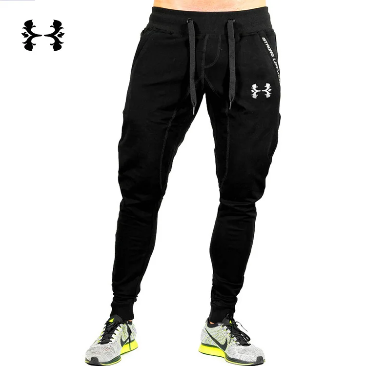 

2018 Running Gym Pants Jogging Men Cotton Joggers Sweatpants Workout Pants Bodybuilding Mens Gyms Brand Clothing