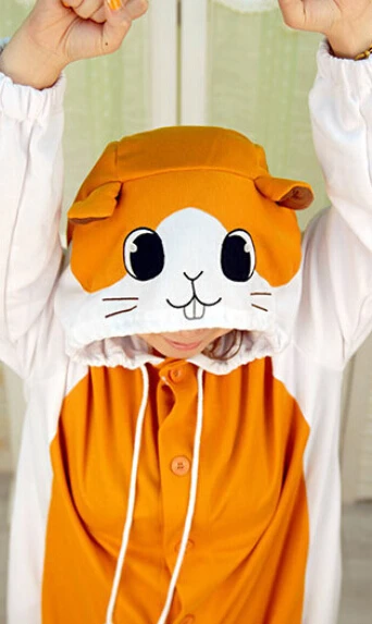 

New Adult Animal hamster Cosplay Pajamas Onesie Sleepwear Costume