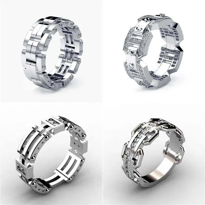 

LETAPI 925 Silver AAA Zircon Luxury Female Crystal Round Stone Ring Engagement Ring Vintage Party Rings for Woman