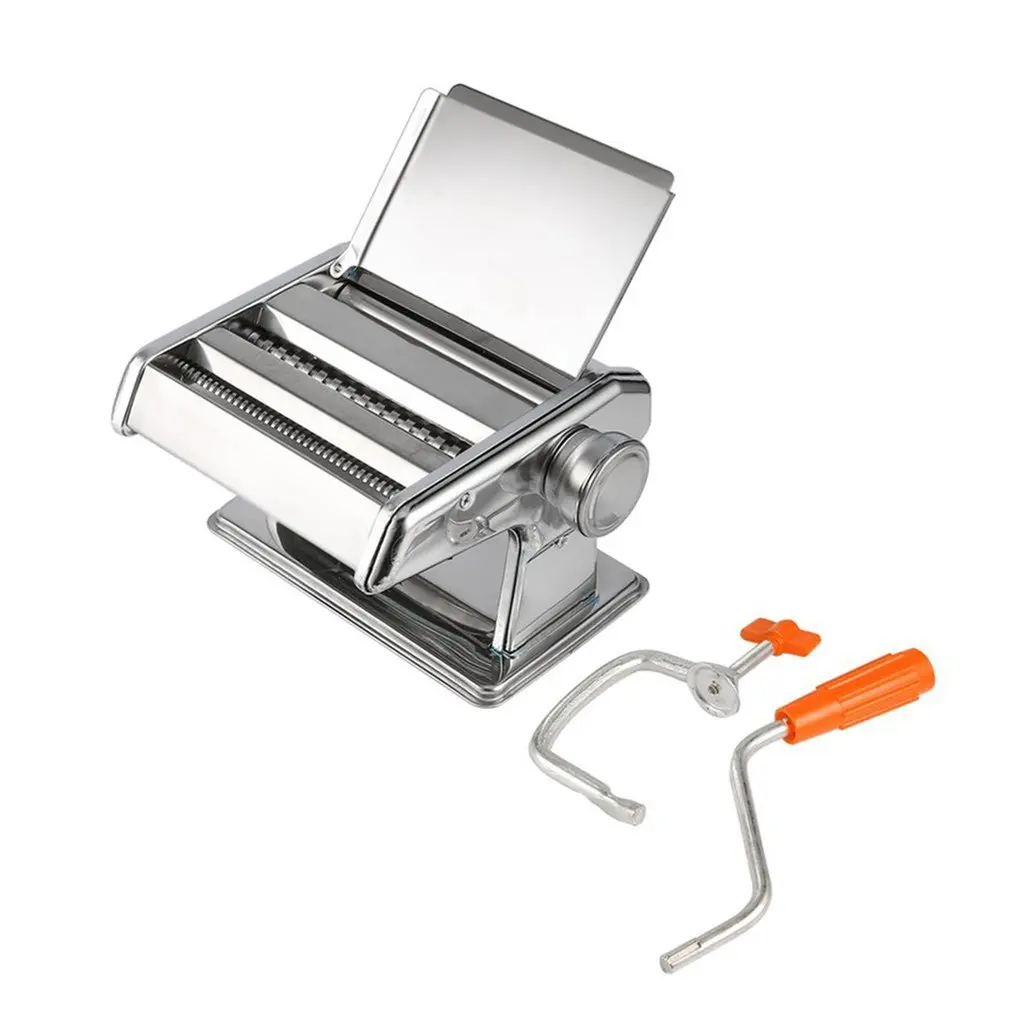 

Stainless Steel Manual Pressing Pasta Machine Home Multi-function Noodle Dumplings Machine Pasta Maker Dual/Three blades