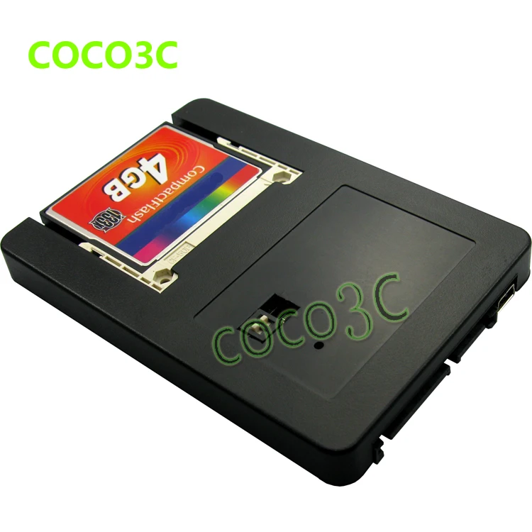 Free Shipping Dual CF Raid Card to SATA 2.5" HDD Case 2 bulid RAID Function adapter | Компьютеры и офис