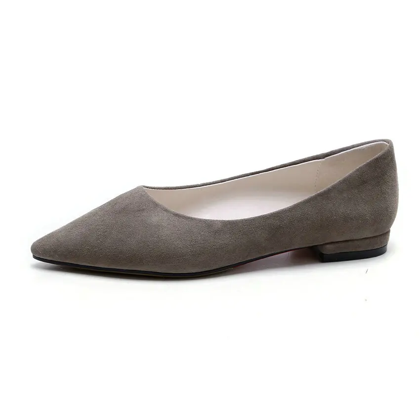 Carré Faible Pompes 34 Suede Kid Solide Casual On Bout Taille Pointu Tasslynn Slip 2018 Talons Femmes Chaussures rose 42 Concise Gris 1TwqFPZE
