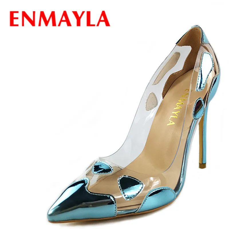 clear pointed shoes