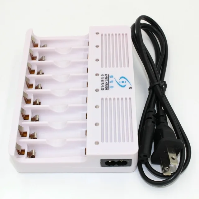 16Pcs(8AA+8PSAAA)1.6v aa 2500mWh rechargeable battery nizn Ni-Zn rechargeable battery + 8 slots aa aaa NiMH NiZn smart charger