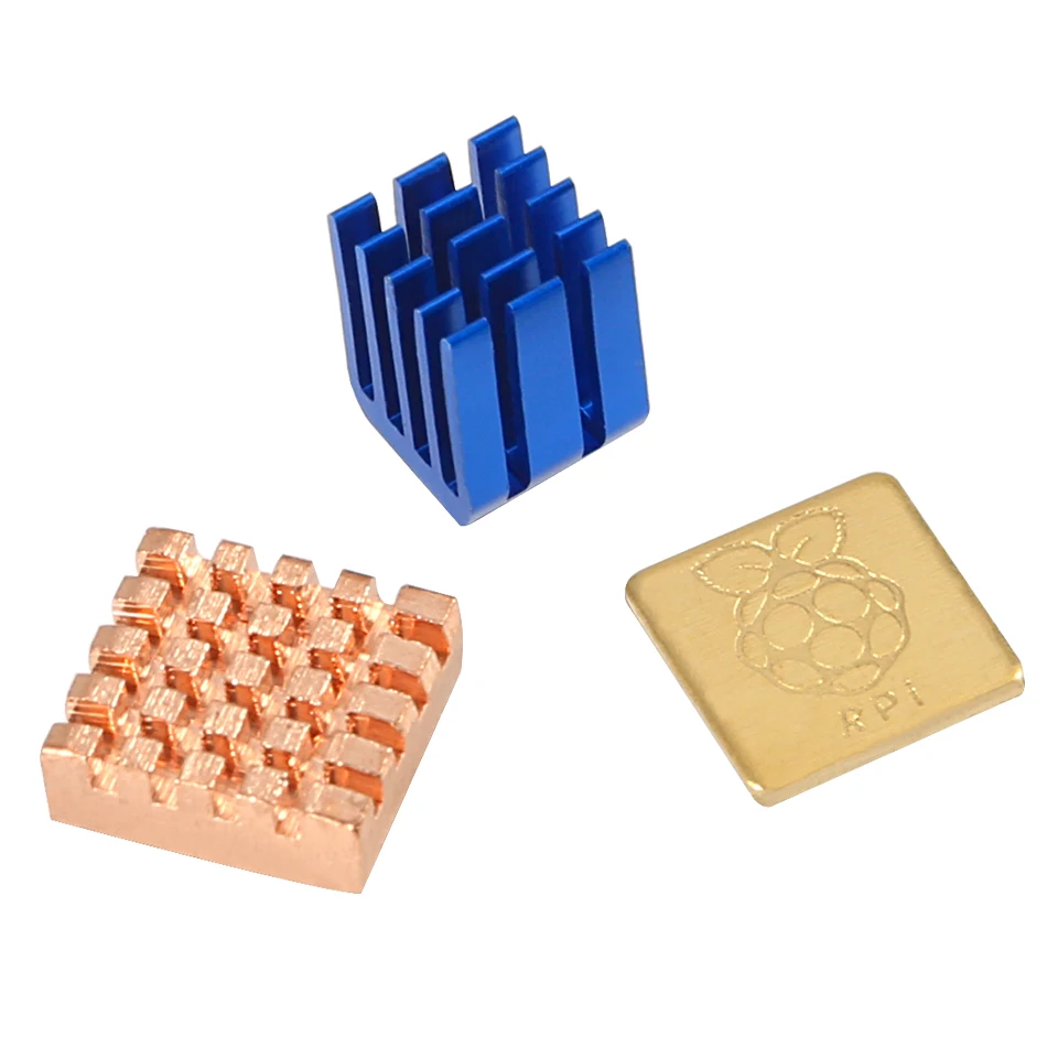 For Raspberry Pi 3 Model B 2 Copper Cooling Sinks + 1 Aluminum Heat