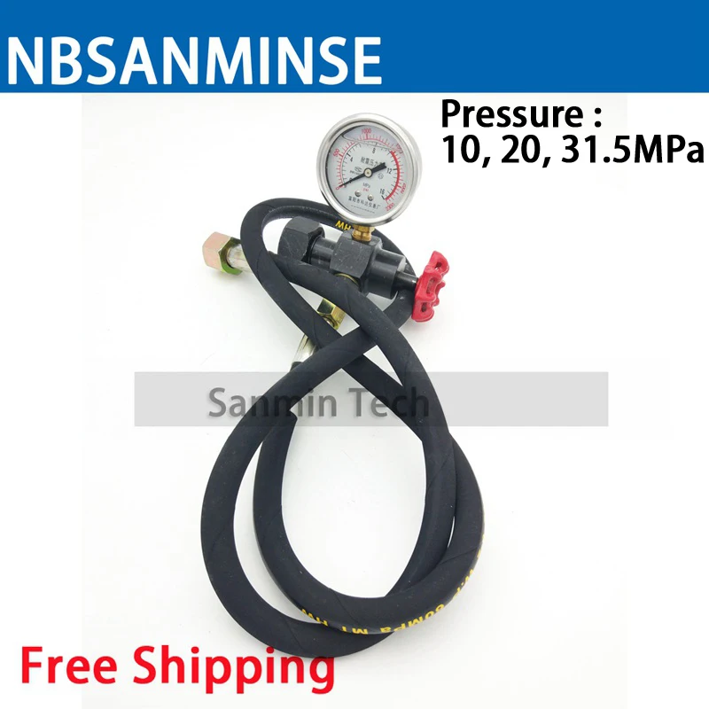 NBSANMINSE Nitrogen Charging Valve GCQJ 16 / 25 / 40 , 10 20 31.5MPa For GXQ Diaphragm Accumulator Charging Tools NBSANMINSE Nitrogen Charging Valve GCQJ 16 / 25 / 40 , 10 20 31.5MPa For GXQ Diaphragm Accumulator Charging Tools