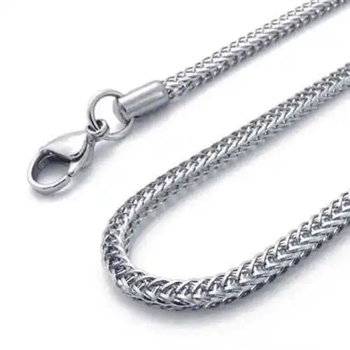 Fashion jewelry 316 Stainless Steel Necklace Classic Foxtail Chains ...