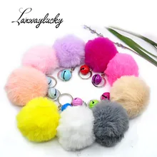 10pcs/lot Imitation Rex Rabbit Ball Keychain Bag Pendant Christmas Pom Pom Keyring Plush Alloy Key Ring Chain With Bell 10pcs/lot Imitation Rex Rabbit Ball Keychain Bag Pendant Christmas Pom Pom Keyring Plush Alloy Key Ring Chain With Bell