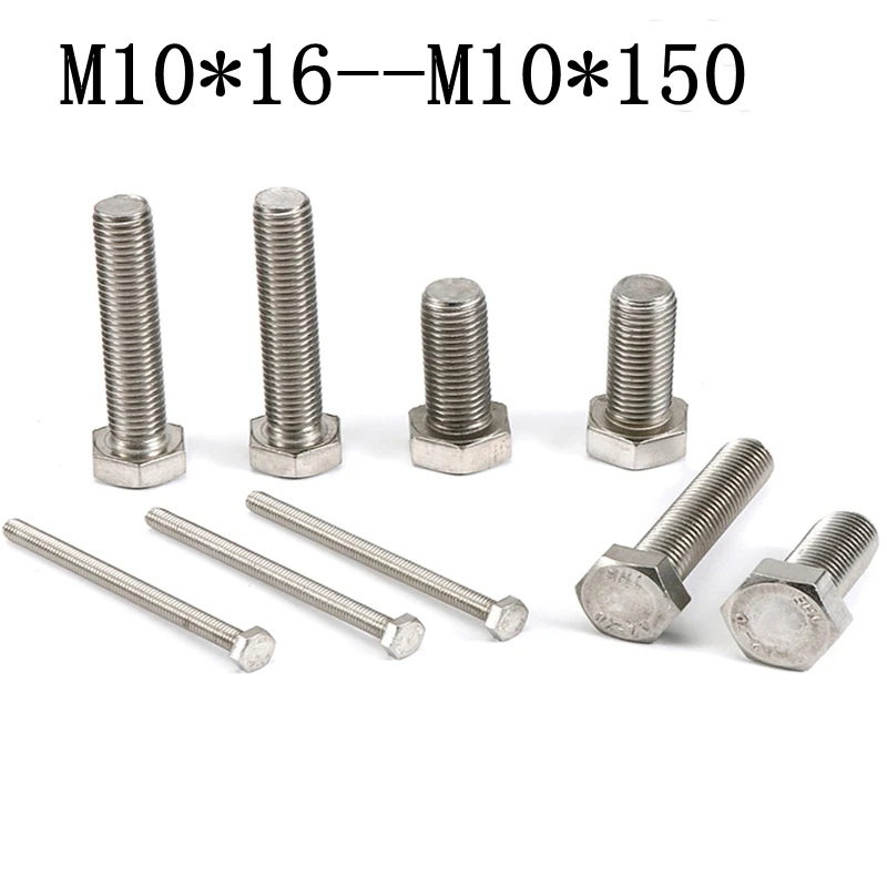 1pcs Stainless steel hexagon socket head cap bolt M10*16 M10*150in
