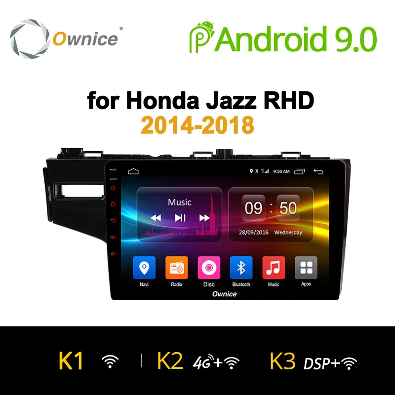 

Ownice K1 K2 K3 9" IPS 4G Android 9.0 Octa Core 2G+32G Car DVD Player Radio Stereo For Honda Jazz 2014 - 2018 Right hand drive