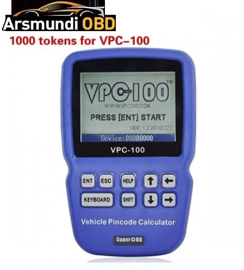 100 жетонов для VPC-100 ручного транспортного средства Pin-код калькулятор vpc100 100 жетонов