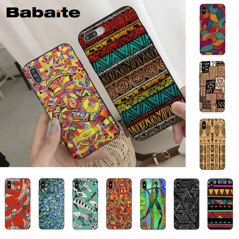 

Babaite Tranditional African Totem Drawing Phone Case for iPhone Xr XsMax 8 7 6 6S Plus Xs X 5 5S SE 5C Cases11 11pro 11promax