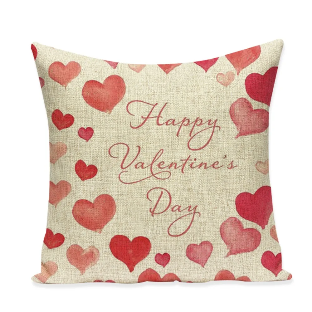 

Pumelo Tree Cushion Cover 45x45cm Linen Cotton Loveheart Pillow Cover Decorative Pillows for Wedding Living Room Accessories