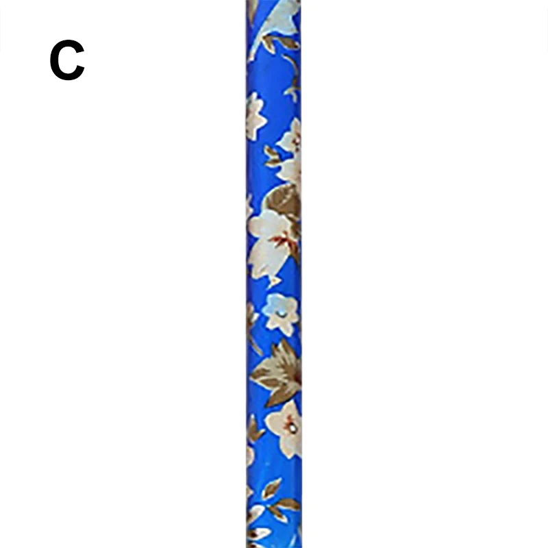Новинка, алюминиевая складная трость, цветочный простой Регулируемый светильник, легко складывается, алюминиевые трости с Т-образной ручкой - Цвет: C