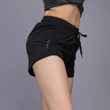 Леггинсы, шорты, женская повседневная спортивная одежда, шорты из спандекса для тренажерного зала, для йоги, бега, для девушек, облегающие,, шорты, 2 в 1, сетчатые, для женщин, спортивные