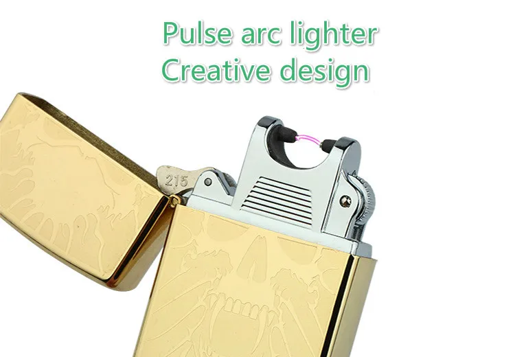 Usb Chargeing Cigarette Lighter Plasma Electronic Arc Lighters Cigarettes Smoke Tobacco Hookah Windproof Men Lighter