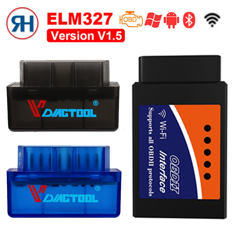 

MINI ELM327 Bluetooth wifi V2.1 V1.5 for Android Torque OBD 2 Interface OBD2 Scanner ELM 327 Support OBDII Protocols code reader