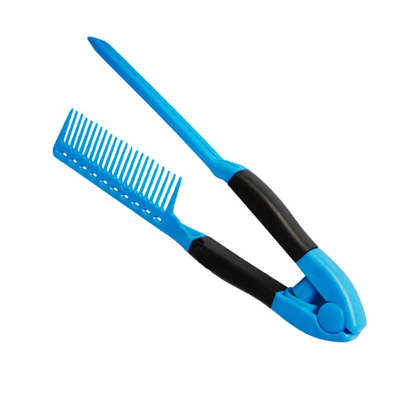 1 шт. прямые волосы расческа V тип выпрямитель для волос Расческа DIY салон Стайлинг Инструмент