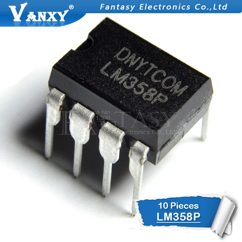 10 шт. LM358P DIP8 LM358 DIP LM358N DIP-8 358P новое и оригинальное IC