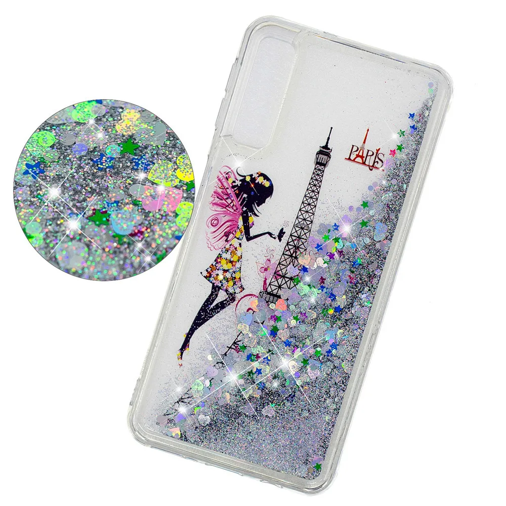 Phone Case For Samsung Galaxy A50 A70 A10 A20 A30 Case Glitter Liquid Soft Silicone Cover For Galaxy A60 A50 A30 Case Cover Capa