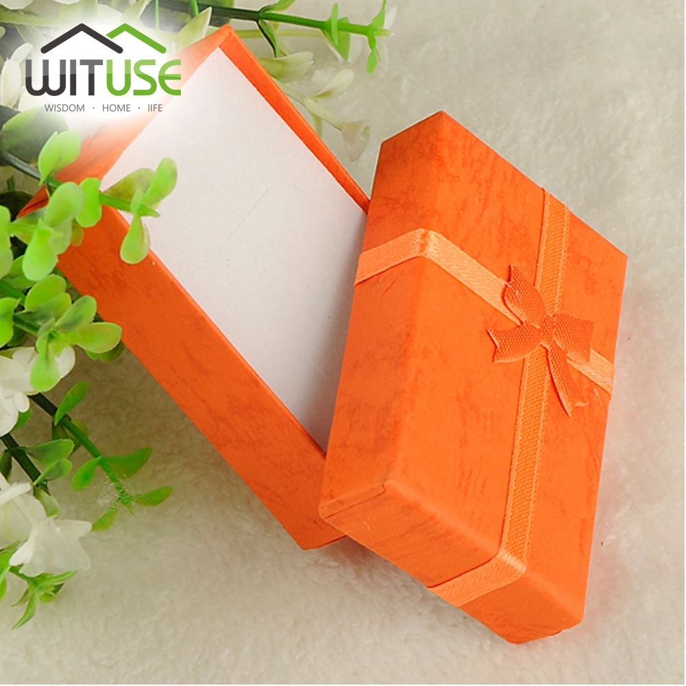 

19 Color 2 Sizes---Mini Jewelry Ring Case Earring Watch Necklace Small Carton Present Gift Box 11.11 Promotion sale