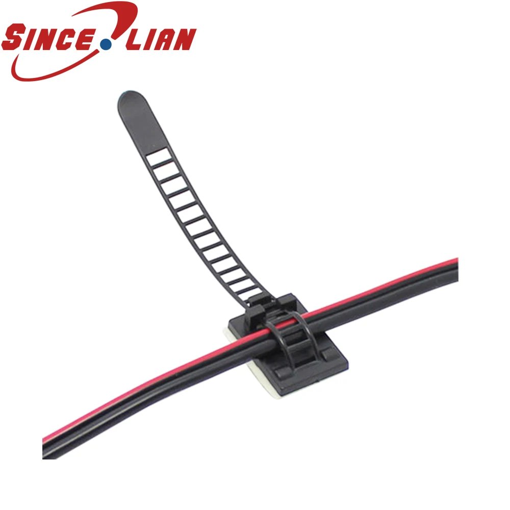 Buy 100pcs Adjustable Wiring Fixing Bracket Sticky