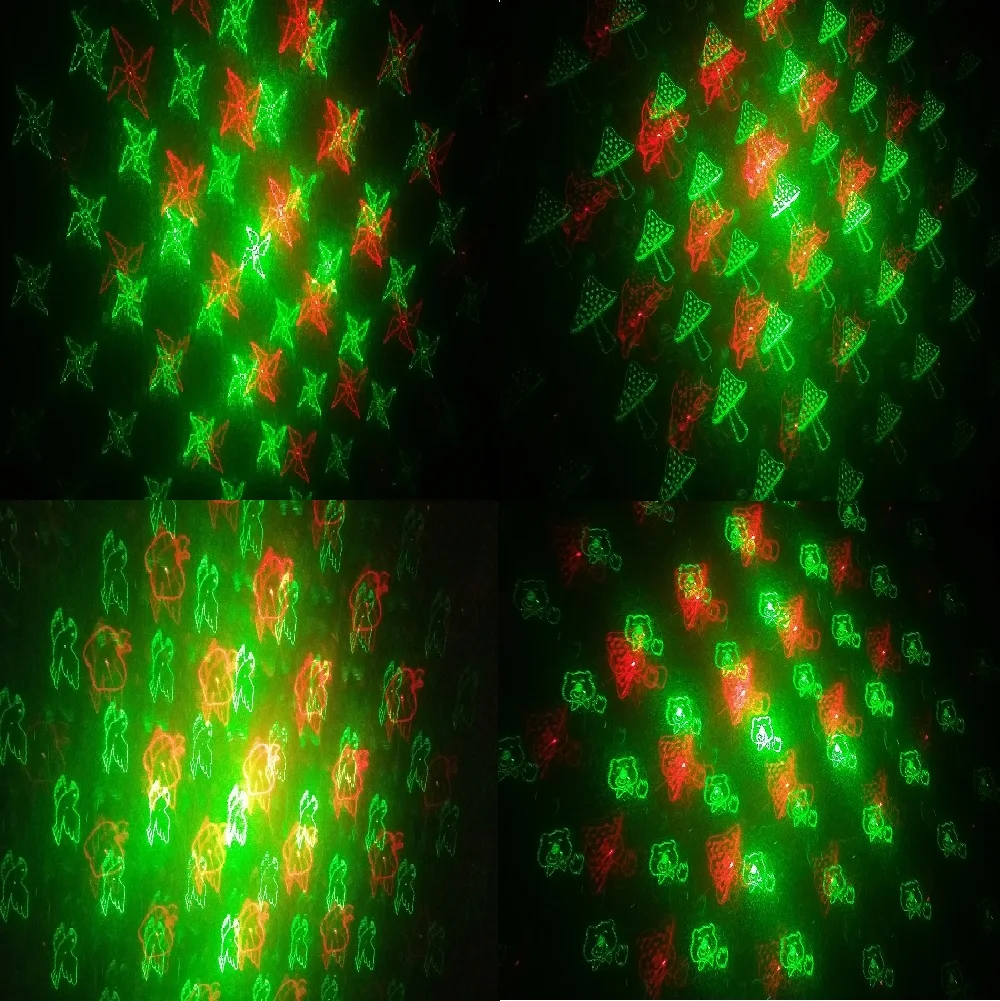 Free Shipping Voice Control Mini Laser Light Holographic Laser Star Projector Light Stage Effect