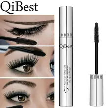 Бренд qibest, тушь для глаз, макияж, длинные ресницы, силиконовая кисть, изогнутая, удлиняющая, цветная тушь для ресниц, водостойкая, Черная