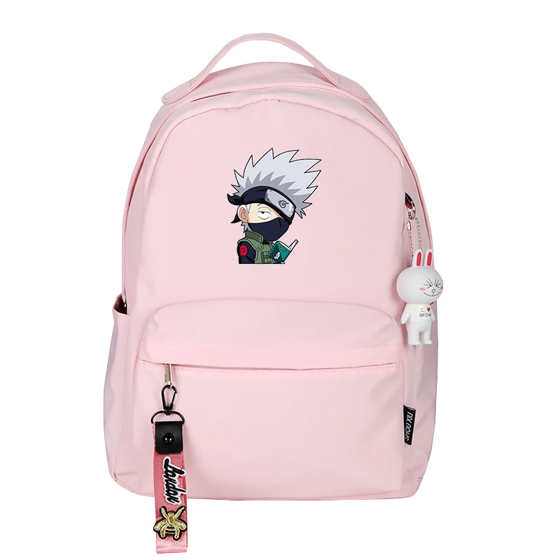 Kopen NARUTO Uchiha Sasuke Cosplay Afdrukken Rugzak Candy Kleur Vrouwen Rugzak Nylon Rugzak Anime Schooltassen Rugzak