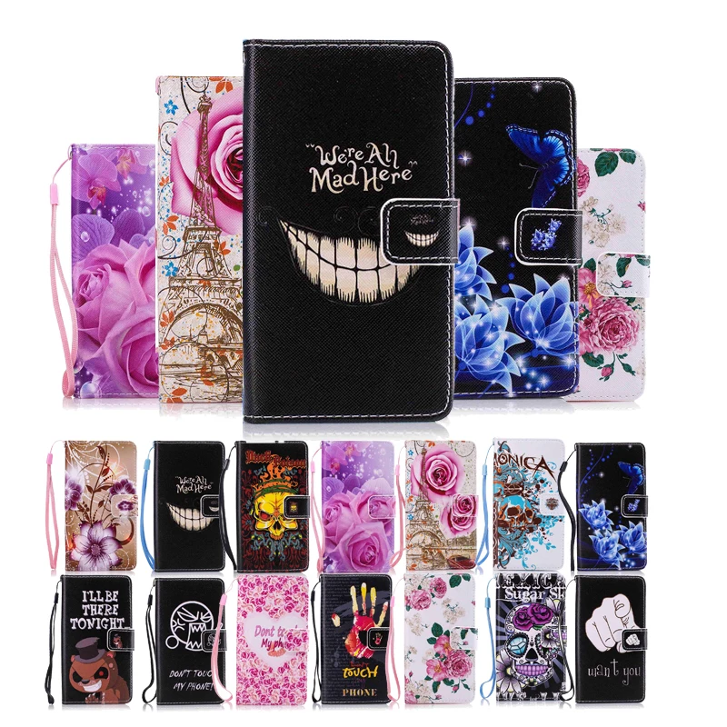 

Top Quality PU Leather Flip Cover For Xiaomi Redmi 4A 4X Note 4 4X 5A Mi 5X A1 Global Version Wallet Case Flower Phone Protector