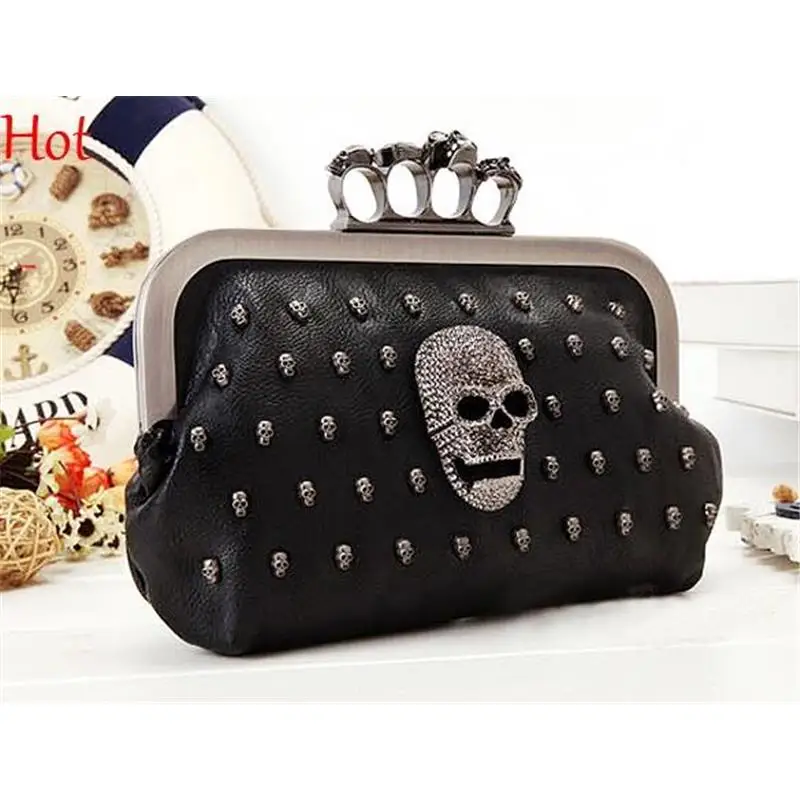 Skull Ring Clutch Bag Skull Ring Clutch Bag