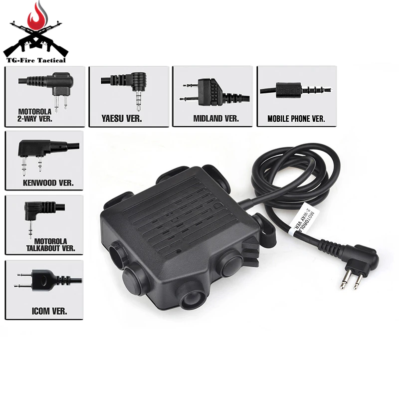 

Element Z-Tactical Z133 SELEX TACMIC CT5 PTT Airsoft Military Hunting Tactical Headset Accessory Airsoft Headphone Midland PTT