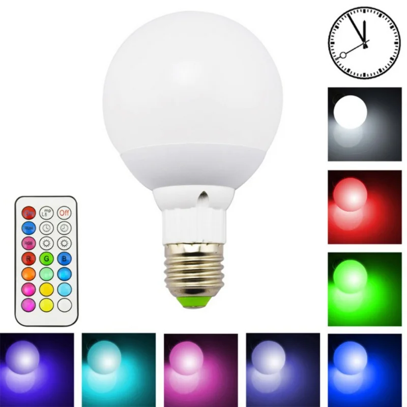 

E27 Smart RGB RGBW Wireless Bluetooth Speaker BulbDimmable LED Bulb Light Lamp With 21 Keys Remote Control