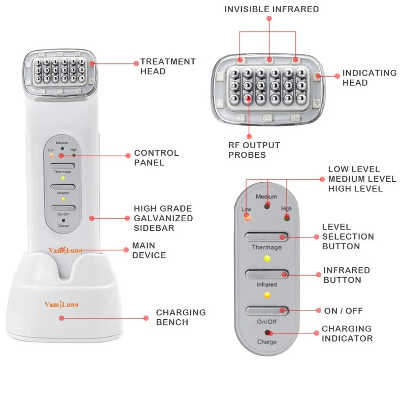  Radio Frequency Far Infrared Dot Matrix Thermage Facial Machine for Anti-aging Wrinkle Removal Nutr