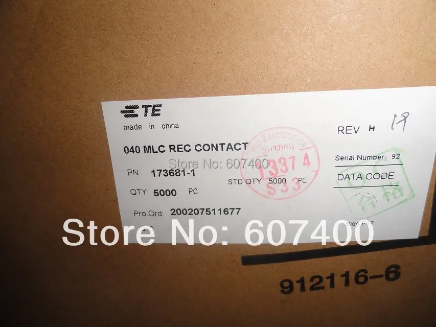 173681-1 CONN RCPT связаться 22-20awg ИНН TYCO TE терминал AMP зажимы соединителя новые и оригинальные детали