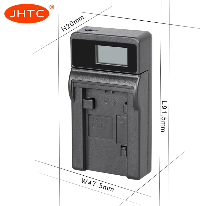 JHTC BP-745 BP-727 BP-718 BP745 BP727 ЖК-дисплей USB Батарея Зарядное устройство для Canon HFR80 HFR82 HFR800 HFR70 HFR72 HFR700 HFM52 HFM500 HFR30