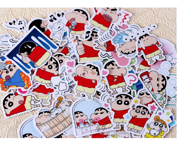 40 шт./упак. творческий каваи самодельные Crayon Shin-Chan Скрапбукинг наклейки/декоративные наклейки/DIY Craft фото альбом