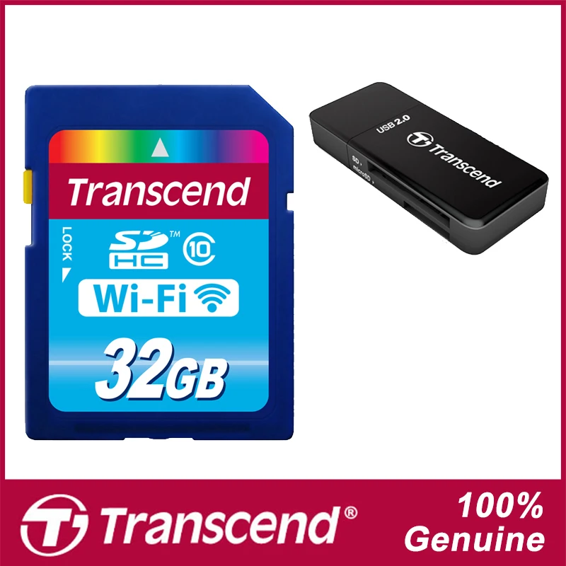 Brand Transcend WiFi SD Card 32GB Class 10 Memory Card