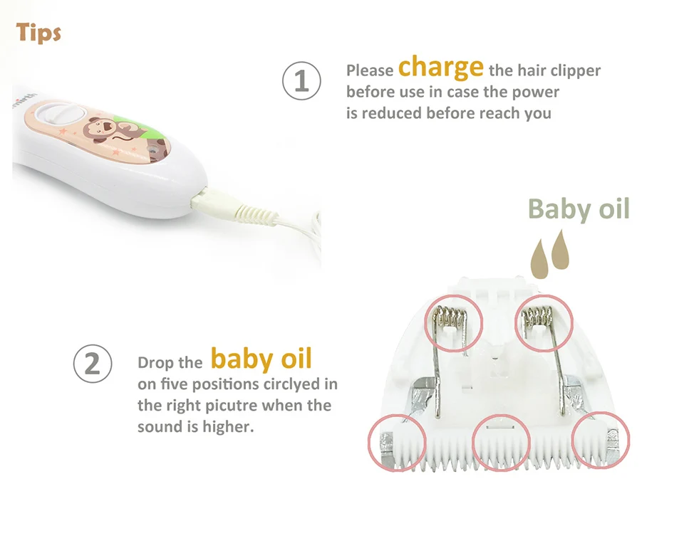 Kids waterproof hair clipper (1)