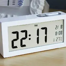 Простой Большой экран светодиодный часы большой шрифт электронные часы персонализированные фосфоресцирующие прикроватные часы офисный Настольный светильник часы