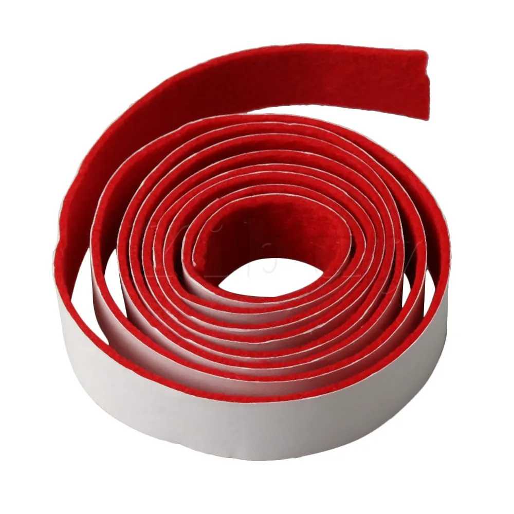 Yibuy 51.18x0.75inch Red and White Replacement Piano Spring Rail Felt for Piano Keyboard Maintenance Musical Instrument Parts