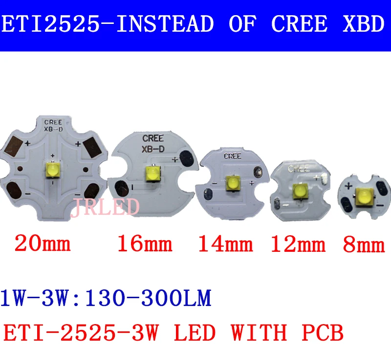 

50pcs 3W Nation Star 2525 SMD High Power LED diode Chip light emitter Cool Neutral White Warm White instead of CREE 2525 XB-D le