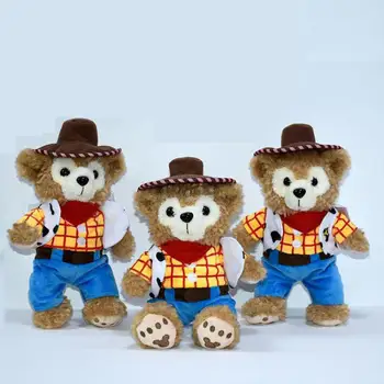 

Cute Creative Toy Cartoon Duffy Bear Change to Tory Story Woody Plush Stuffed Animals Doll For Girls Children Kids Birthday Gift