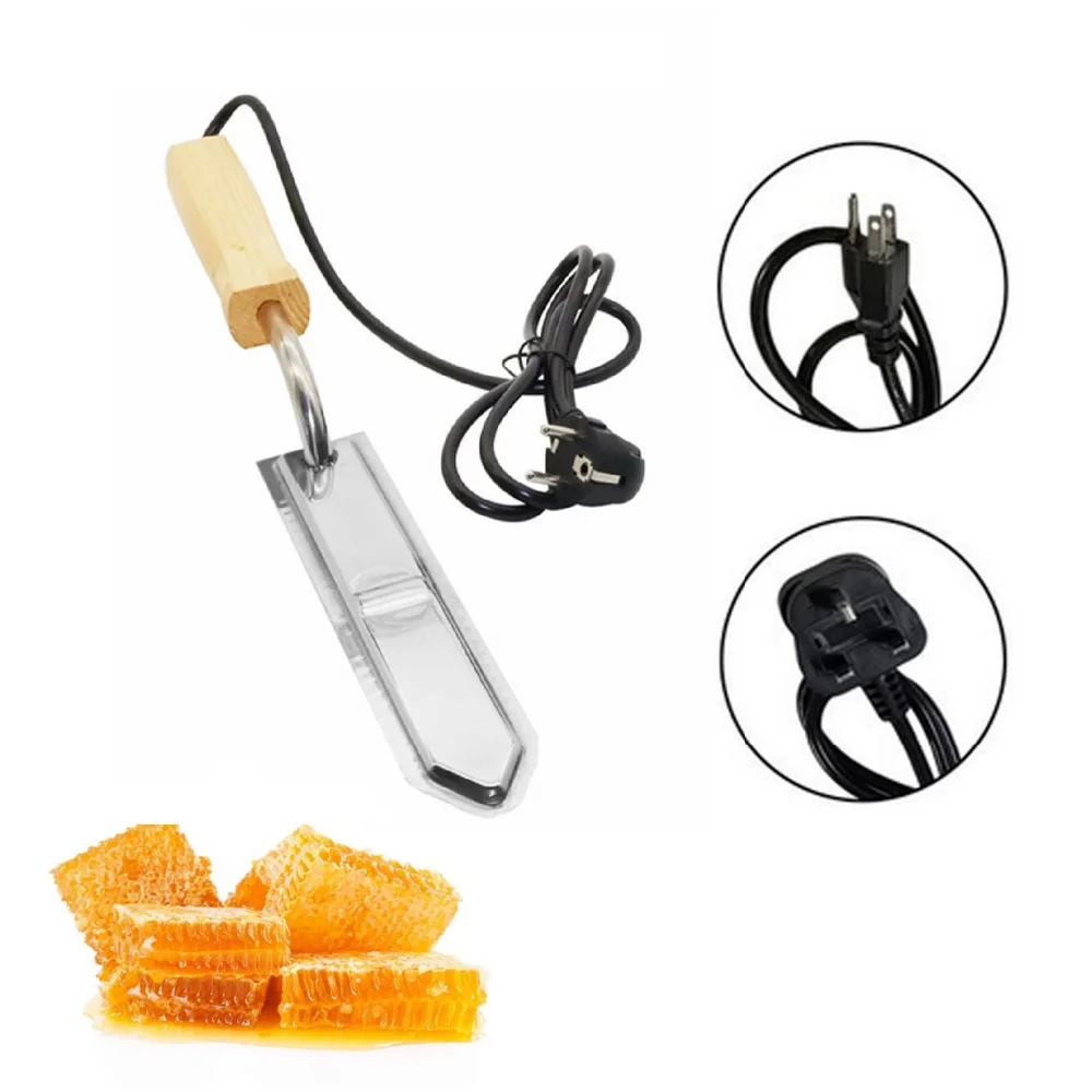 

Stainless Steel Electric Heating Scraping Bee Honey Extractor Uncapping Knife with Handle Beekeeping Bee Tool US UK EU Plug
