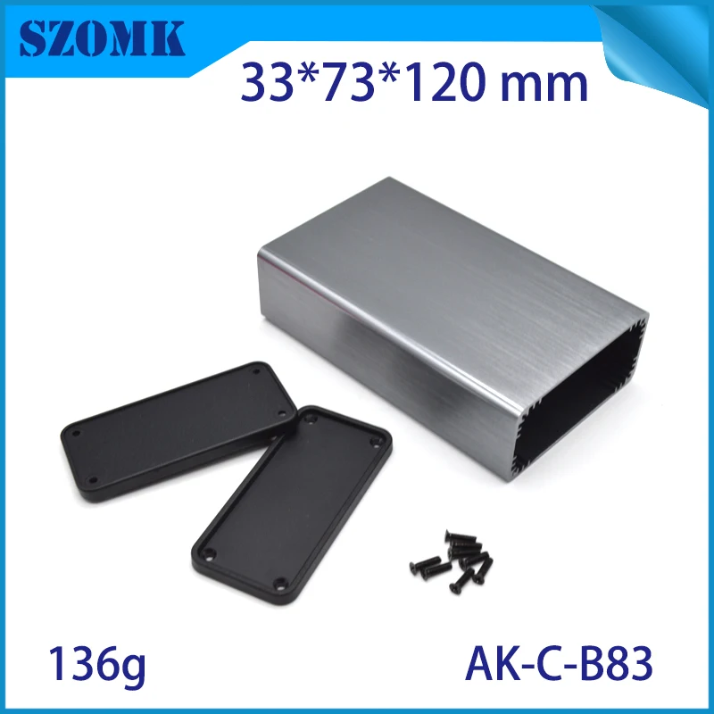 aluminum box for electronic project extruded aluminum electrical cabinet szomk aluminum housing for pcb design GPS control enclosure (9) - 