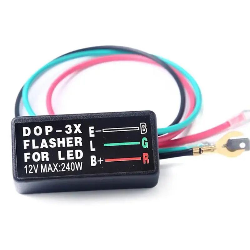 

Mayitr Newest Useful Universal LED Halogen Turn Signal Light Flasher Blinker Relay 3 Pin 12V 240W LED Flasher Controller