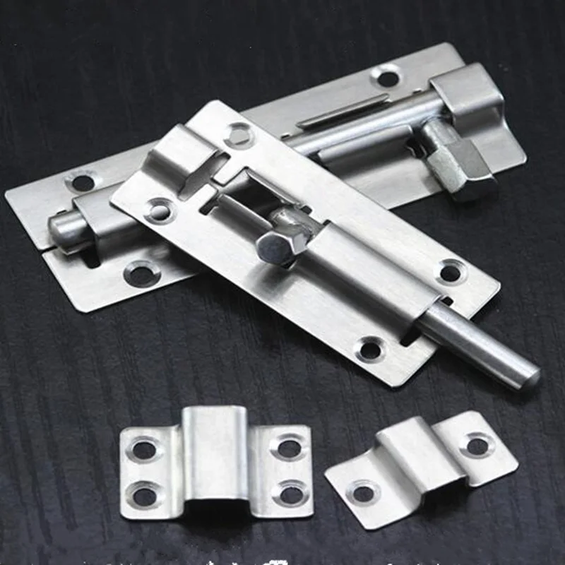 

Professional stainless steel Sliding bolt door lockSafety Lock for wooden doors protection gate latch furniture accessories
