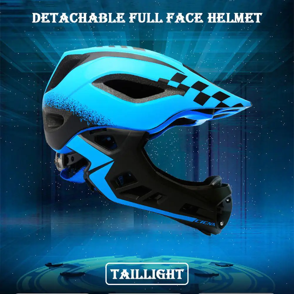 mtb full face helmet detachable